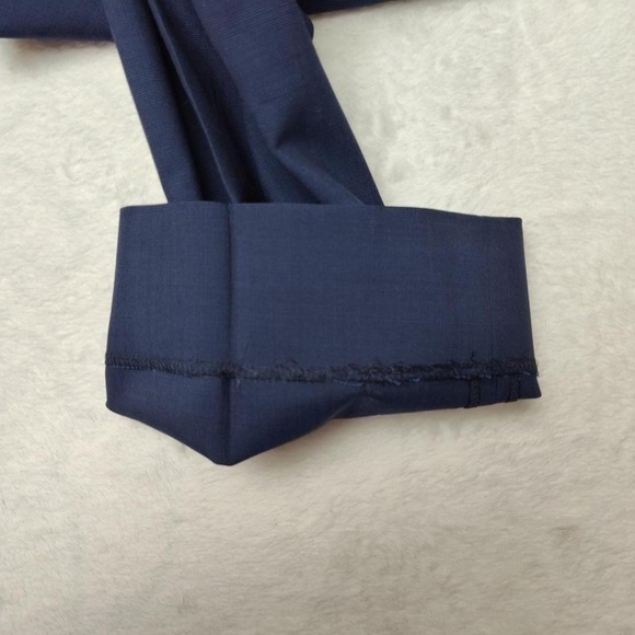Ted Baker Pants Mens 37x30 Blue Wool Dress Flat Front Suit Trousers TB30335 - Picture 7 of 14